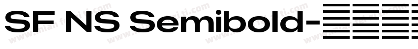 SF NS Semibold字体转换